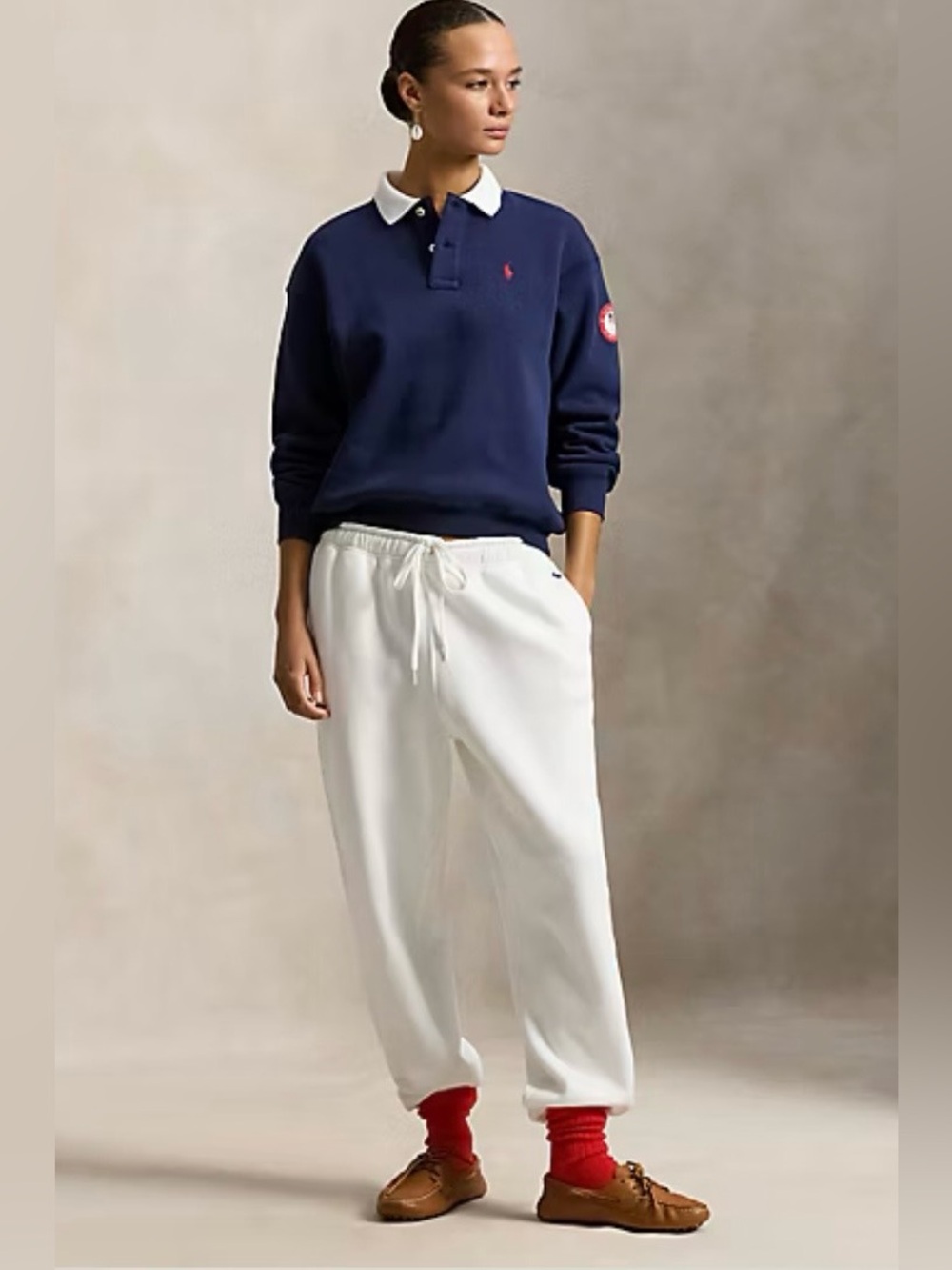 Polo Ralph Lauren Team USA Polo-Collar Fleece Pullover